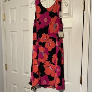 Anne Klein Vibrant Floral Midi Dress